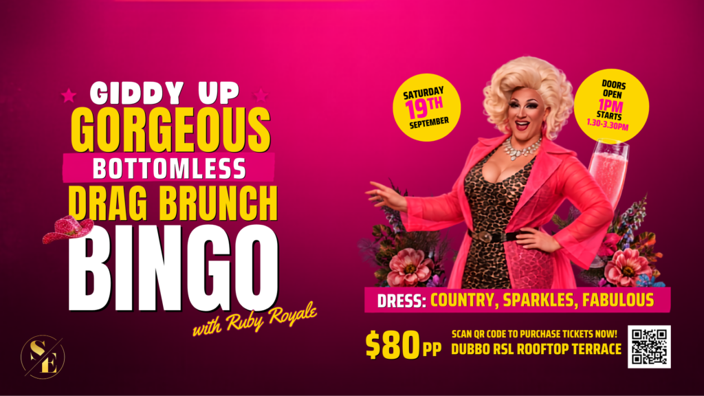 Giddy Up Gorgeous – Bottomless Drag Brunch Bingo